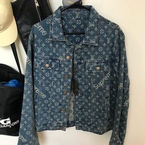 louis vuitton supreme brown hoodie